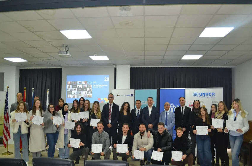  Ceremonia e ndarjes se Certifikatave për studentët në kuadër të Klinikës Ligjore për Mbrojtjen Ndërkombëtare – Azili, Refugjatët dhe Pashtetësia