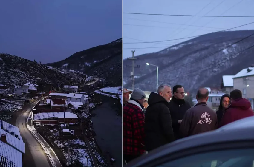  Fshati Uglar bëhet me ndriçim, trotuar e drunjë dekorativ