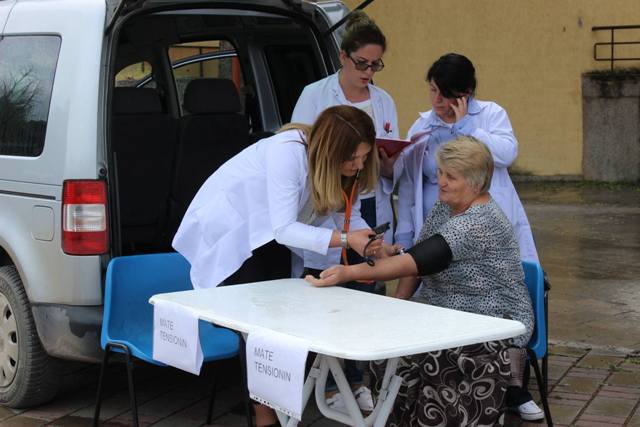 Bëjnë matjen e tensionit për kalimtarët e rastit