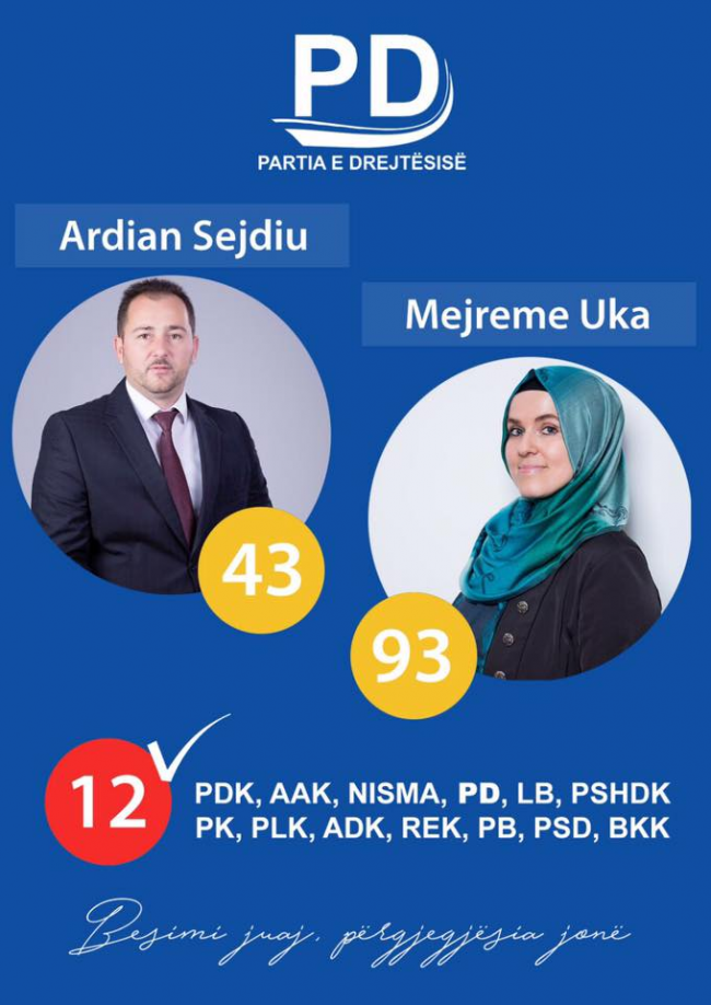 Besimi juaj është vlera dhe përgjegjësia jonë – Votoni kandidatët e PD-së