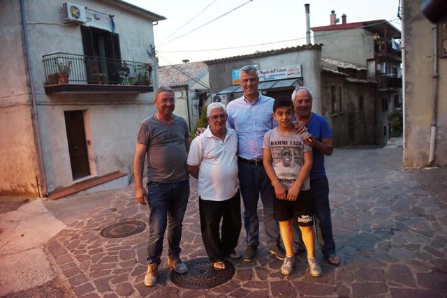 Presidenti Thaçi takon arbëreshët e Shën Benediktit
