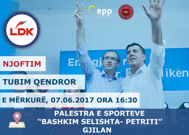 LDK, të mërkurën mbanë tubimin e saj qendror në Gjilan