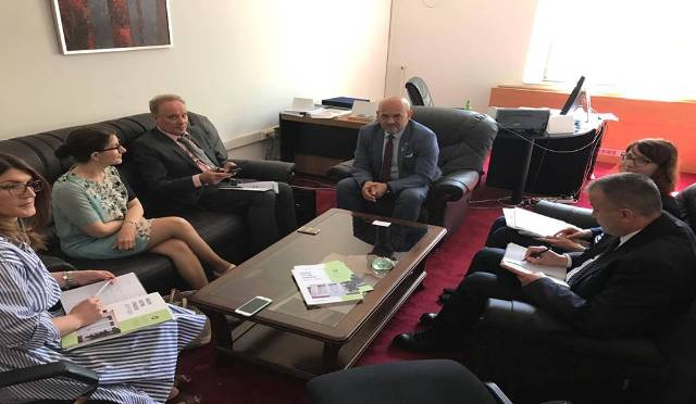Zëvëndësministri  Sadiku priti përfaqësuesin e OBSh-së me seli në Venedik,  Cristoph Hamelmann