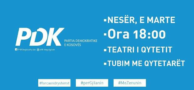PDK, Gjilan: NJOFTIM
