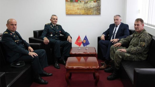 Ministri i FSK-së priti atasheun ushtarak të Shqipërisë dhe oficerët e lartë nga Ministria e Mbrojtjes së Malit të Zi
