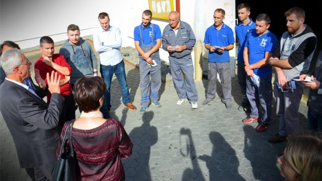 Sami Kurteshi viziton kompaninë Flexograf