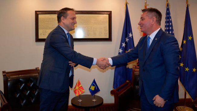 Ministri Pal Lekaj, priti ambasadorin maqedonas Ilija Strasevski