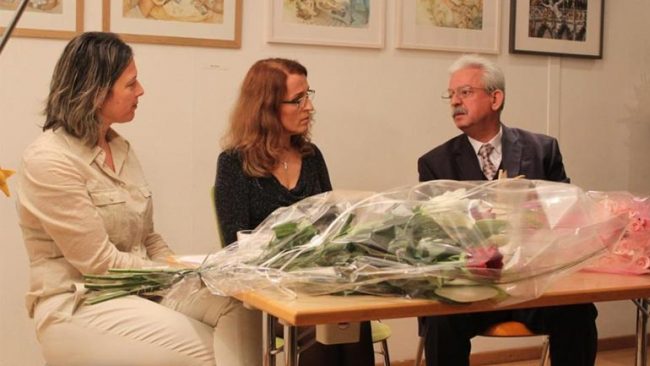 Shkëlqimi i Basrie Sakiri – Muratit, Brahim Avdylit dhe moderatores Brikela Andrea në Mbrëmje Letrare