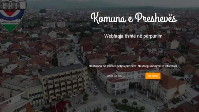 Komuna e Preshevës me ueb-faqe të pasivizuar