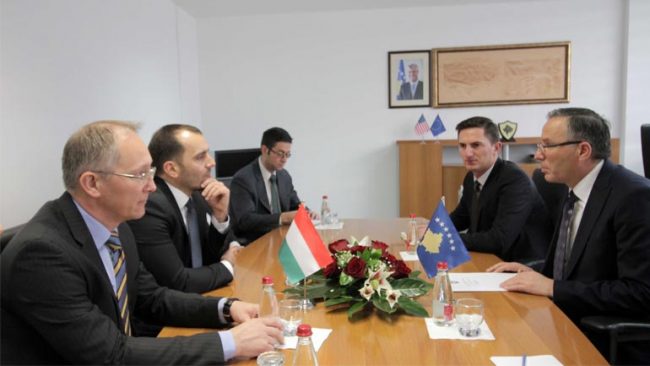 Ministri Hamza falënderoi përfaqësuesit e shtetit hungarez për përkrahje në zhvillimin e Kosovës