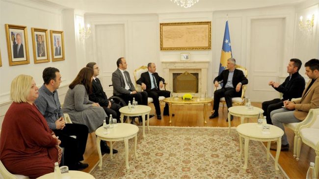 Presidenti Thaçi premton përkrahje për Forumin Kosovar për Aftësi të Kufizuara