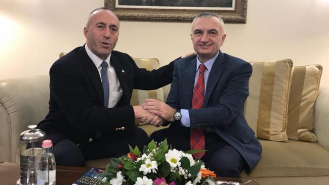 Kryeministri Ramush Haradinaj u prit nga Presidenti i Republikës së Shqipërisë, Ilir Meta