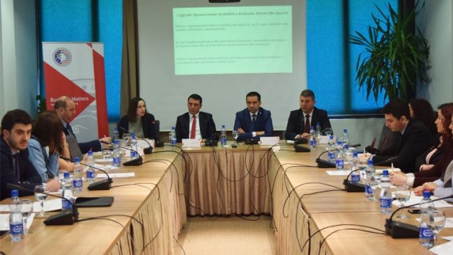 Bizneset informohen rreth Ligjit mbi Sponsorizime