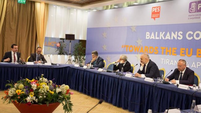Albin Kurti në Konferencën Ballkanike të Partisë së Socialistëve Evropianë