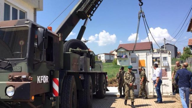 KFOR-i gjerman dhe ai turk ndihmojnë Handikosin në Gjilan