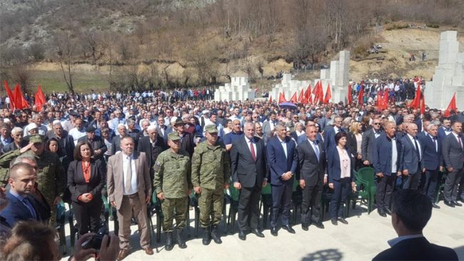 Ministri dhe Komandanti i FSK-së morën pjesë në manifestimin për shënimin e pervjetorit të Betejes së Koshares