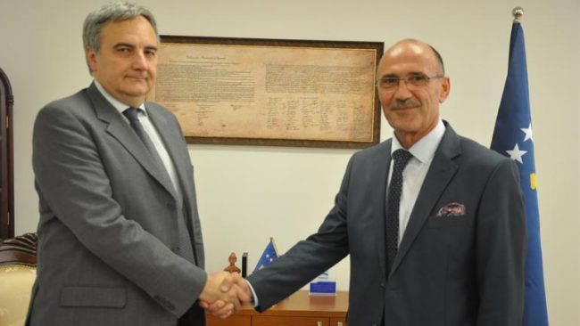Ministri Gashi priti në takim ambasadorin italian në Kosovë