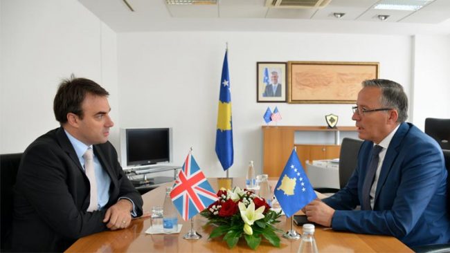 Ministri Hamza ka pritur në takim ambasadorin O’Connell
