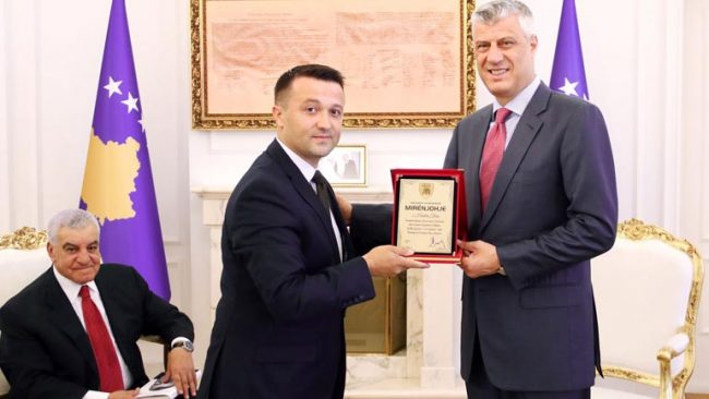 Presidenti Thaçi merr mirënjohje nga përfaqësuesit e komunitetit egjiptian