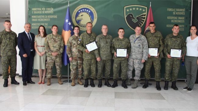Ambasada Amerikane ndanë mirënjohje për ekipin e FSK-së