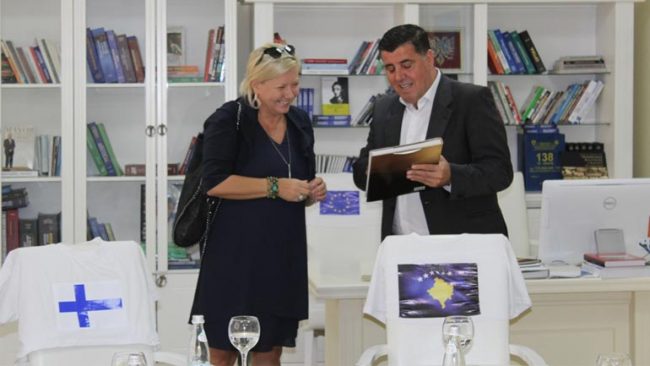 Kryetari Haziri ka pritur në takim pune ambasadoren e Finlandës në Kosovë Anne Huntamaki