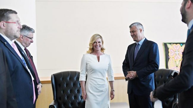 Presidenti Thaçi takoi presidenten kroate Kolinda Grabar-Kitaroviq