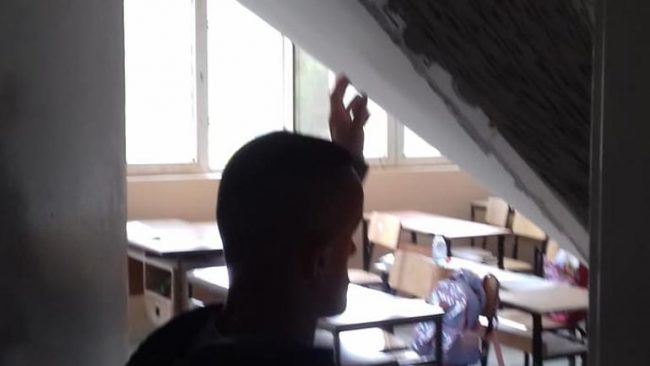 Isufi: Në shkollën e fshatit ka rënë plafoni