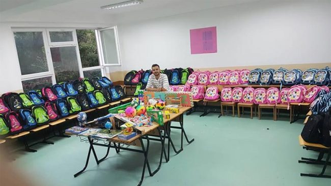 170 çanta shkollore për fëmijët në nevojë
