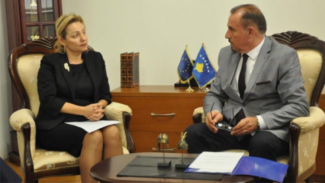 Ministri Mustafa priti në takim Shefen e Zyrës së BE-së Nataliya Apostolova