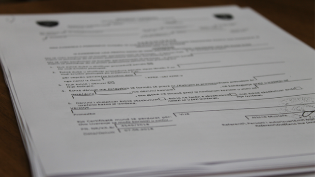 Afër 1.000 certifikata lëshohen në muajin shkurt