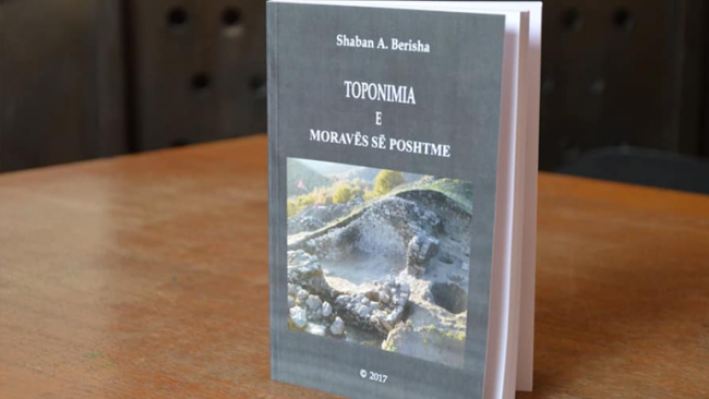 Promovohet libri “Toponomia e Moravës së Poshtme”, nga autori Shaban Berisha