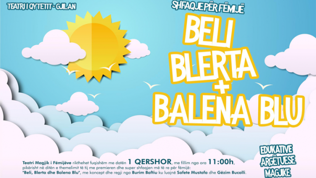 “Beli, Blerta dhe Balena Blu”, vije premierë në Teatrin e Gjilanit