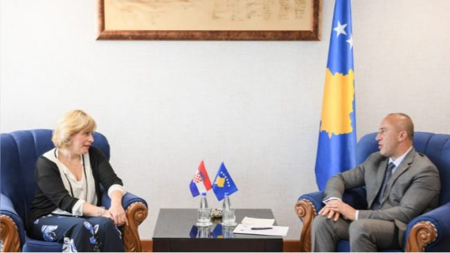 Kryeministri Haradinaj priti ambasadoren kroate Marija Kapitanovic