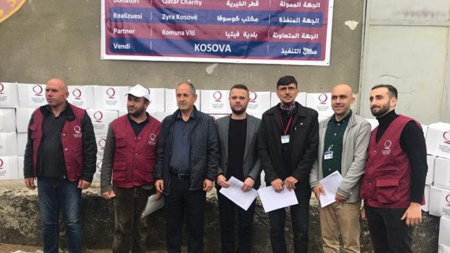 Viti: Organizata “Qatar Charity” ndihmoi me gjera ushqimore 220 familje
