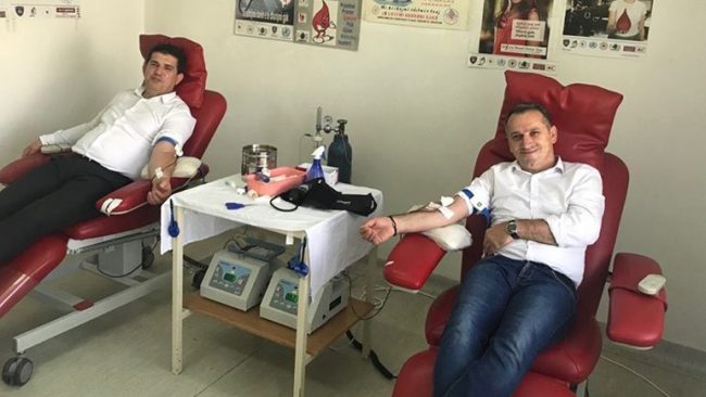 Menaxhmeti i KRU “Hidromorava” iu ka bashkangjitur fushatës për dhurimin e gjakut
