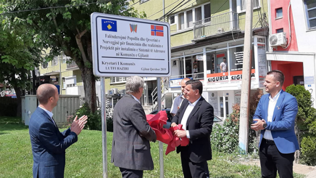 Gjilani inauguron sistemin e adresave, 1923 tabela emërtuese janë vendosur në rrugë e sheshe​