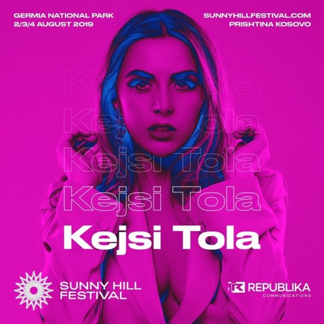 Kejsi Tola pjesë e “Sunny Hill Festival” në Prishtinë