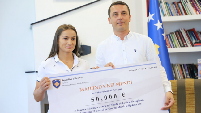 Gashi: Driton Kuka e Majlinda Kelmendi ngritën imazhin e Kosovës në botë, meritojnë shpërblimet