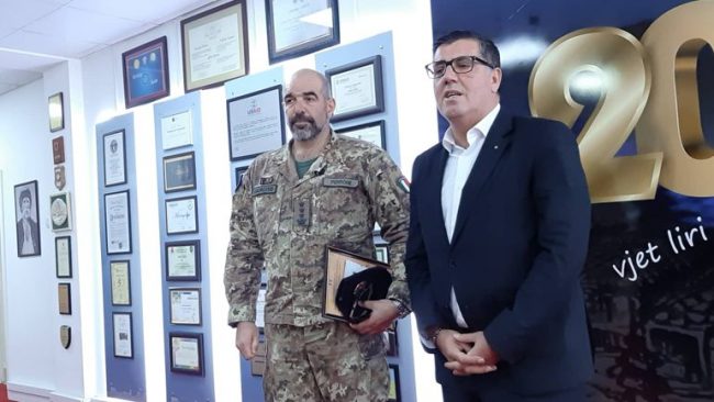 Haziri ka pritur në takim lamtumirës komandantin e KFOR-it për juglindje, Nicola Perrone