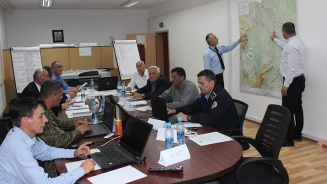 Agjencia e Menaxhimit të Emergjencave po mbanë ushtrimin “Shpata e Argjendë 2019-2”