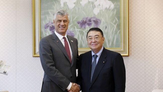 Presidenti Thaçi takoi kryetarin e Parlamentit të Japonisë