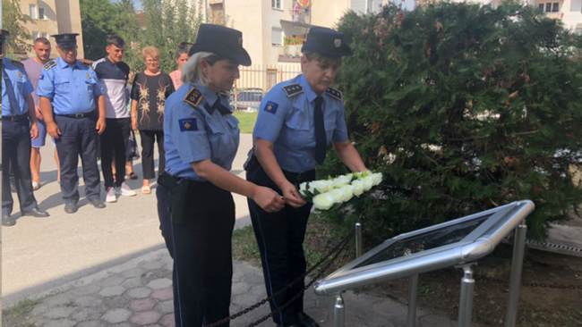 Përkujtojnë kolegun e rënë në detyrë