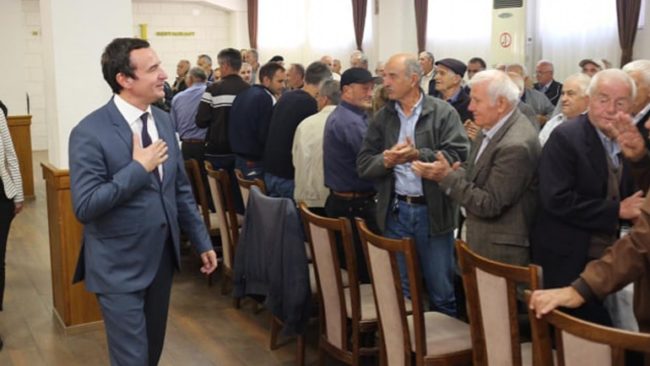 Albin Kurti: Kthimi i pensioneve të grabitura, kusht për dialog me Serbinë