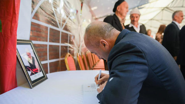 Haradinaj: Baca Limon gjithë jetën ishte i përkushtuar në përpjekje për lirinë e Kosovës