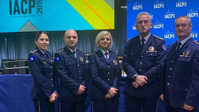 Delegacioni i Policisë së Kosovës pjesëmarrëse në konferencën e Asociacionit Ndërkombëtar të Shefave të Policisë