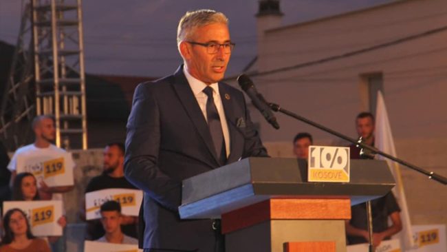 Gjilani tanimë ka adresë, koncepti 100% shtet, numri 119