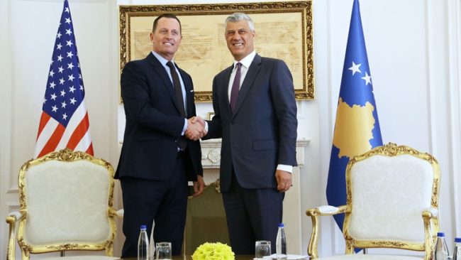 Presidenti Thaçi priti në takim ambasadorin Richard Grenell