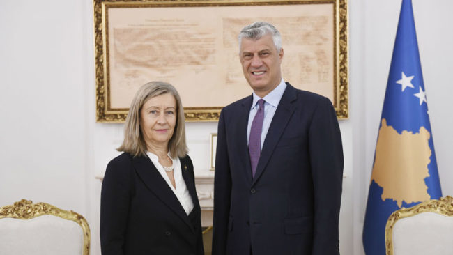 Presidenti Thaçi priti senatoren franceze Conway-Mouret, fton për përkrahje konkrete nga shtetet anëtare të BE-së