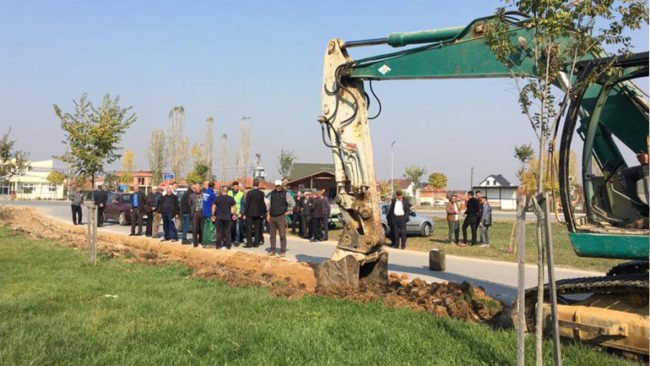 Filluan punimet në zgjerimin e rrugës Vërban – Sadovinë e Jerlive