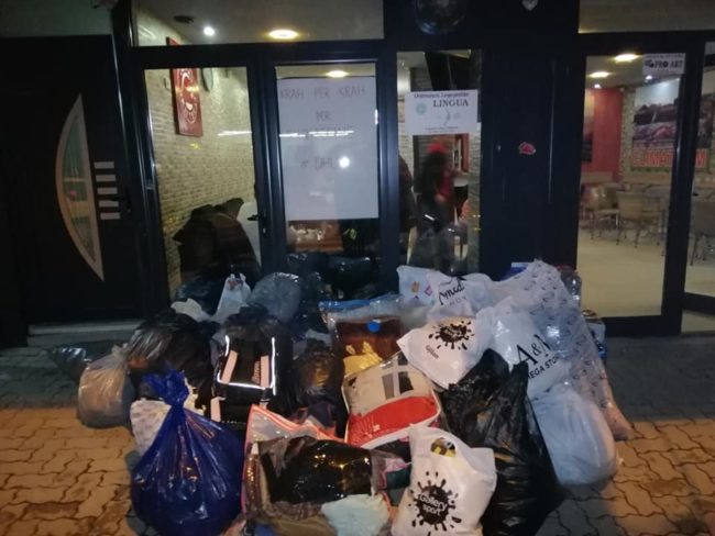 “Skifterat” po mbledhin ndihma për të prekurit nga tërmeti në Shqipëri